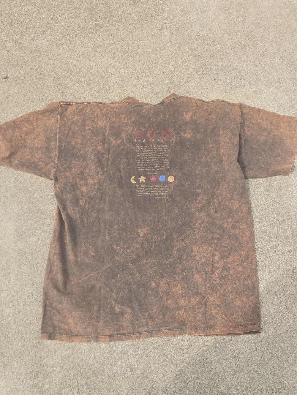 Vintage Sun Dance Buffalo Tee Brown Size XXL Single Stitch T-Shirt - Picture 6 of 7